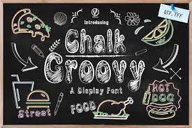 Beispiel einer Chalk Groovy-Schriftart #1